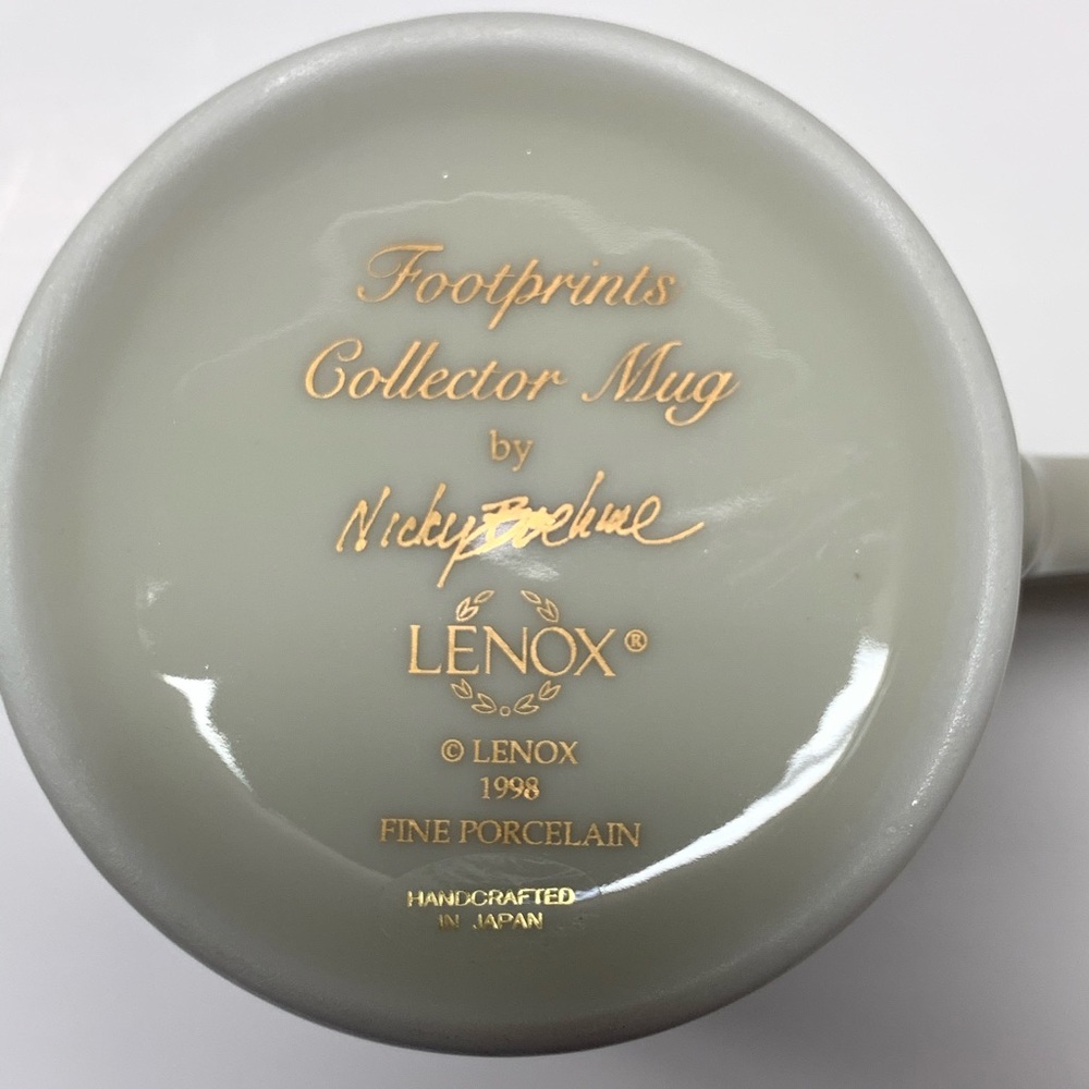 Vintage Lenox Footprints Collector Porcelain Cup - Picture 5 of 5
